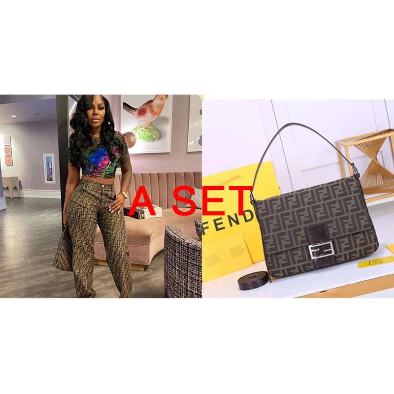 Summer Women Set and Fashion bag A Set  