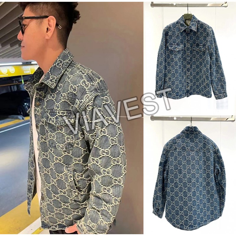 High quality stylish denim jacket Free shipping 
