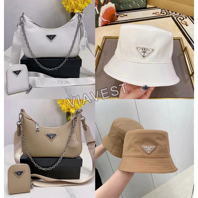 Stylish underarm bag and fisherman's hat 1 set Free shipping 