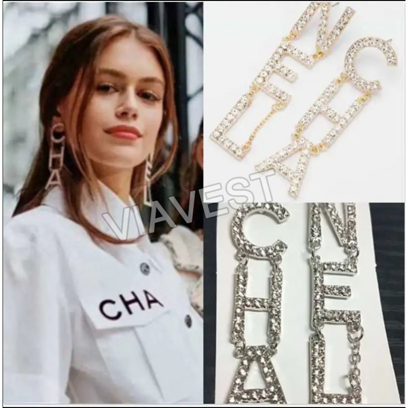 Wholesale Fashion earrings letter earring  free shipping 