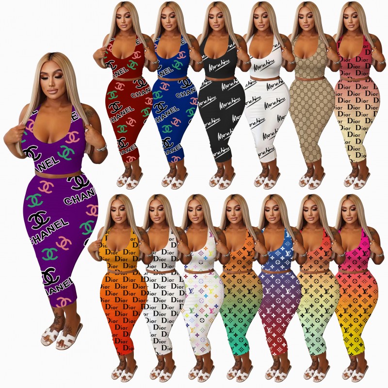 Fashion gradient printed small pit stripe dress 
